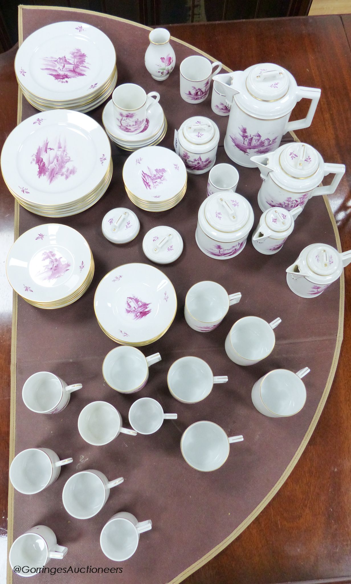 An Hochst porcelain tea and coffee service (59)